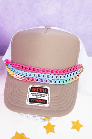 Viola Pastel Times Trucker Hat Chains - Wholesale Accessory Market