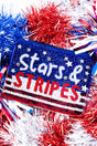 Viola Stars & Stripes Patriotic Seed Bead Coin Purse - Wholesale Accessory Market