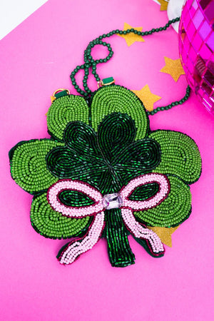 Viola Shake your Shamrocks Petite Seed Bead Purse - Wholesale Accessory Market