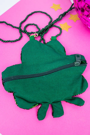 Viola Shake your Shamrocks Petite Seed Bead Purse - Wholesale Accessory Market