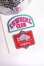 Viola 2 Piece Cowgirl Club & Tequila Embroidered Patch Set - Wholesale Accessory Market