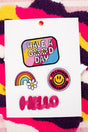 Viola 4 Piece Hello Good Day Embroidered Patch Set - Wholesale Accessory Market