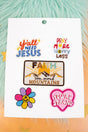 Viola 5 Piece Faith Can Move Mountains Embroidered Patch Set - Wholesale Accessory Market