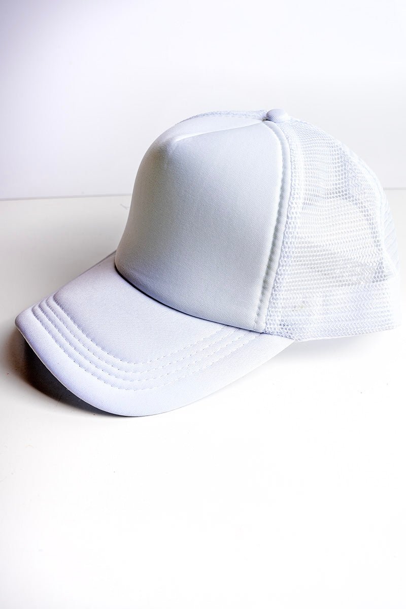 Viola White Foam Front Trucker Hat - Wholesale Accessory Market