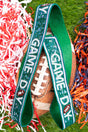 Viola Green & White Game Day Glimmer Bag Strap - Wholesale Accessory Market