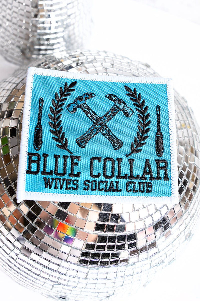 Blue Collar Wives Social Club Embroidered Patch - Wholesale Accessory Market