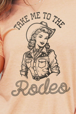 Cowgirl Take Me To The Rodeo Unisex Poly-Rich Blend Tee - Wholesale Accessory Market