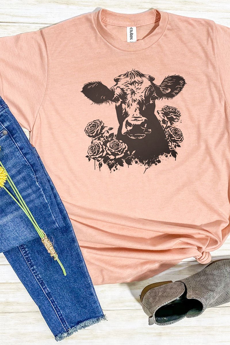 Rosie The Cow Unisex Poly-Rich Blend Tee | Wholesale Accessory Market