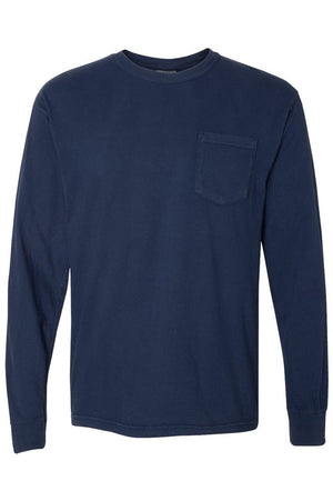 Shades of Blue Comfort Colors Long Sleeve Pocket Tee - Wholesale Accessory Market