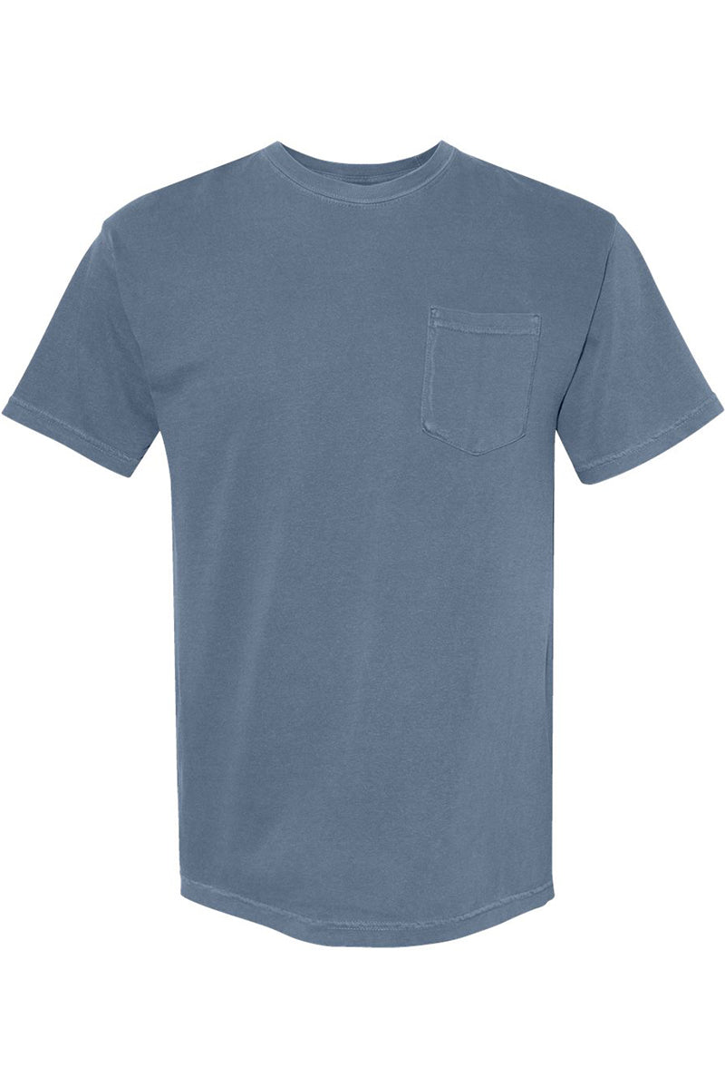 Shades of Blue Comfort Colors Adult Ring - Spun Cotton Pocket Tee - Wholesale Accessory Market