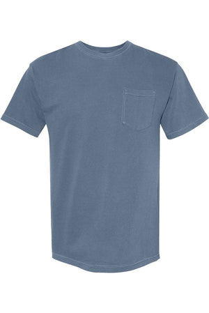 Shades of Blue Comfort Colors Adult Ring - Spun Cotton Pocket Tee - Wholesale Accessory Market