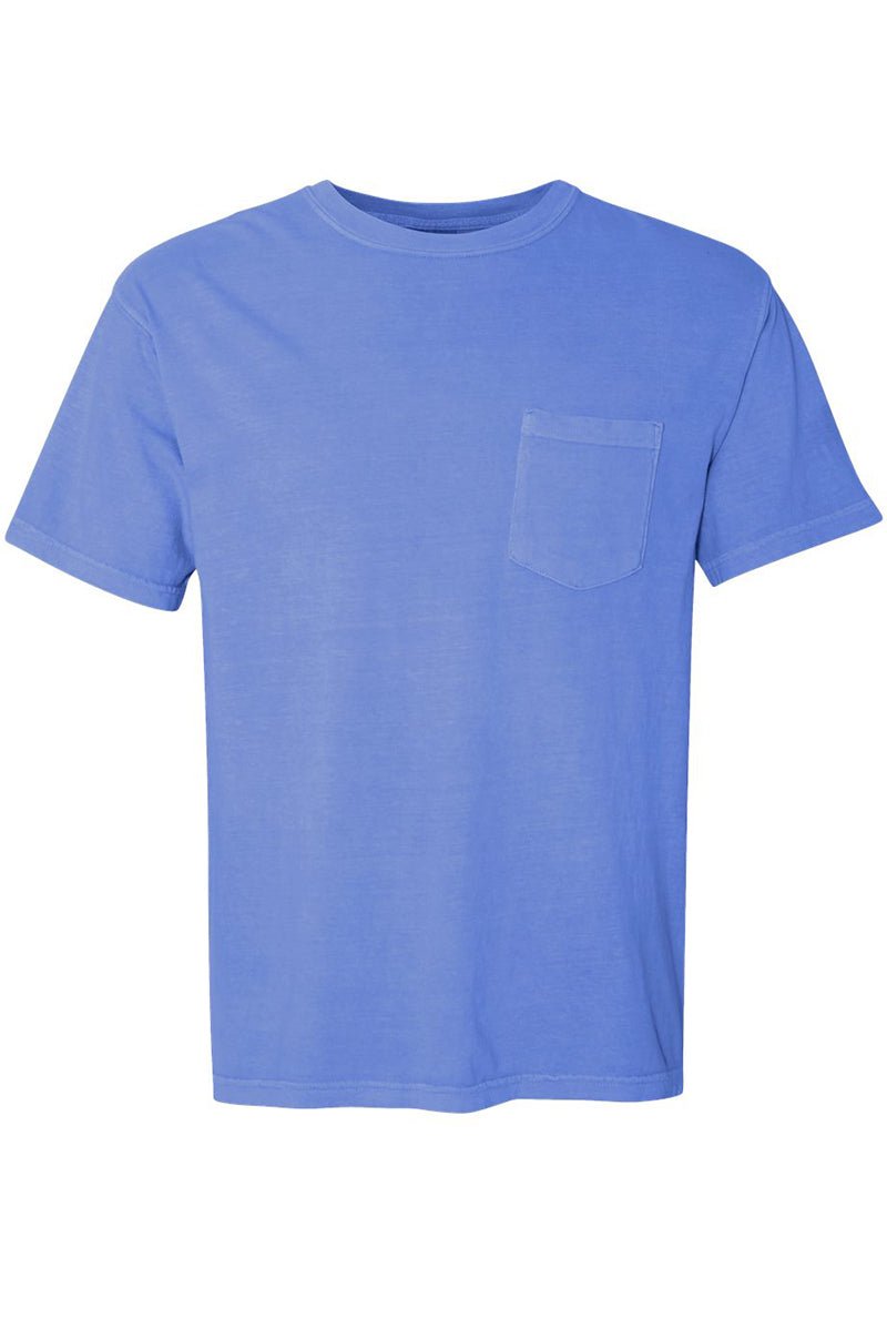 Shades of Blue Comfort Colors Adult Ring - Spun Cotton Pocket Tee - Wholesale Accessory Market