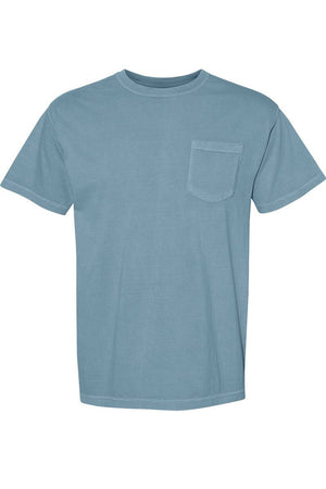 Shades of Blue Comfort Colors Adult Ring - Spun Cotton Pocket Tee - Wholesale Accessory Market