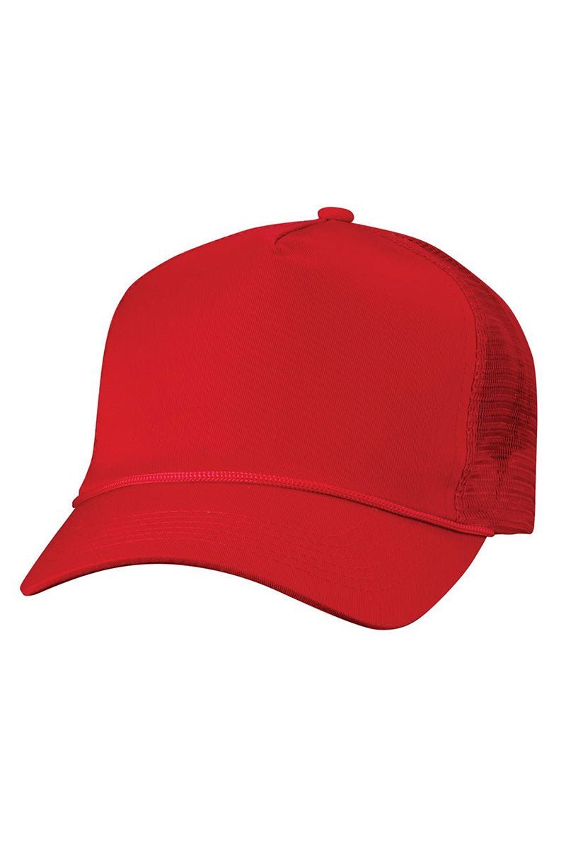 Valucap Red Mesh Back Trucker Cap - Wholesale Accessory Market