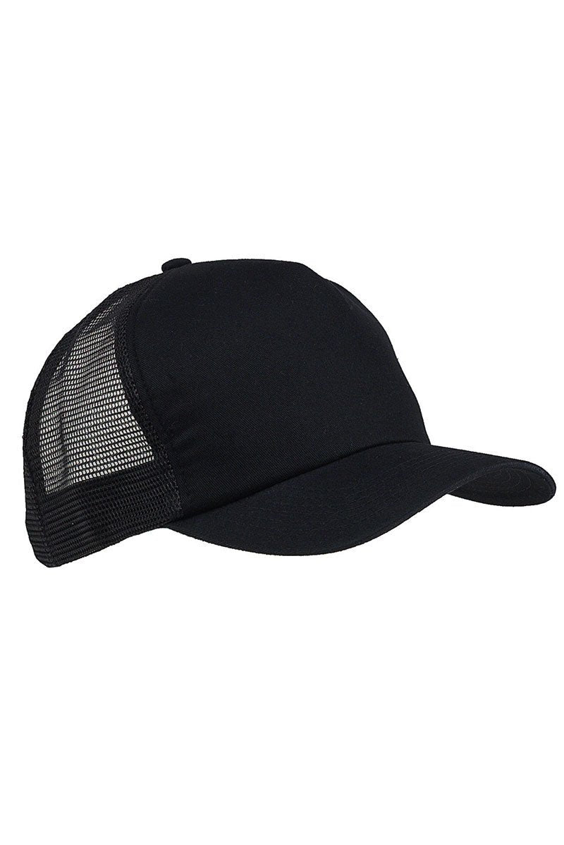 Big Accessories Twill Front Mesh Trucker Cap - Wholesale Accessory Market