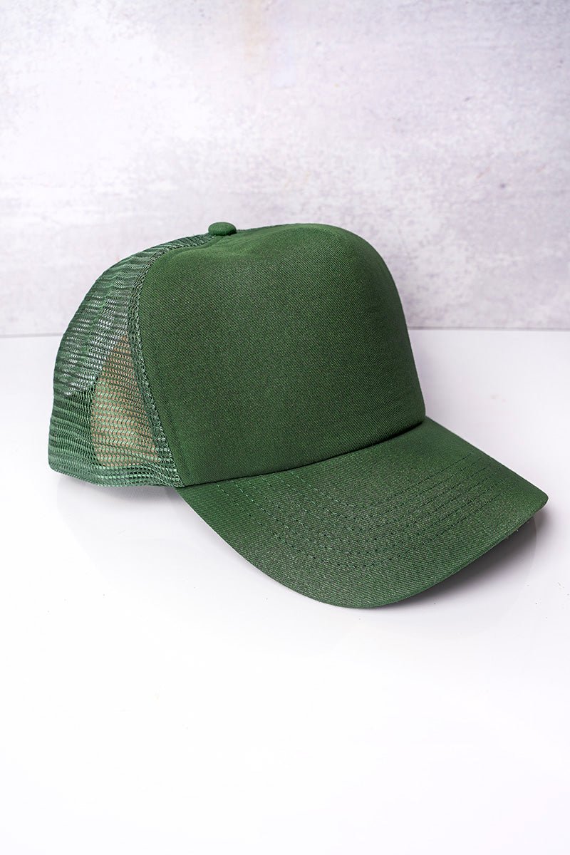 Big Accessories Forest Twill Front Mesh Trucker Cap - Wholesale Accessory Market