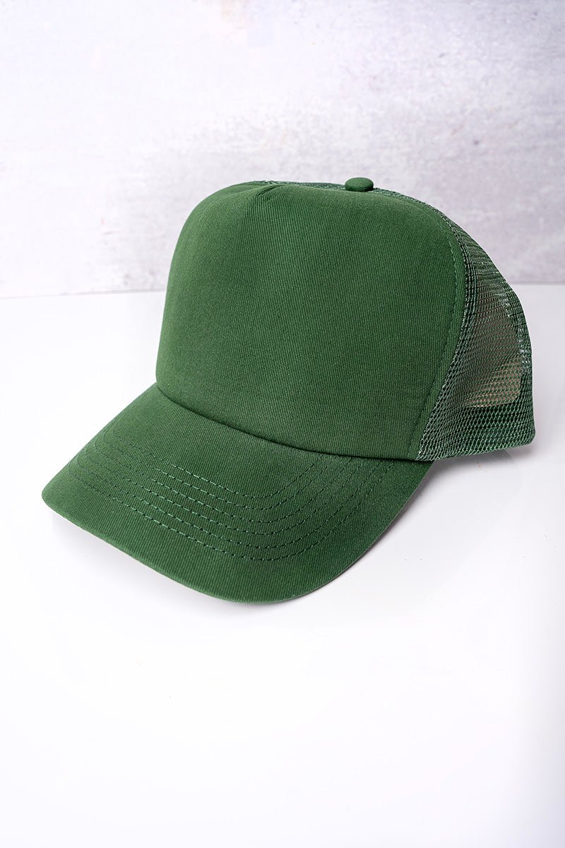 Big Accessories Forest Twill Front Mesh Trucker Cap - Wholesale Accessory Market