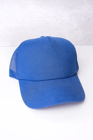 Big Accessories Royal Twill Front Mesh Trucker Cap - Wholesale Accessory Market