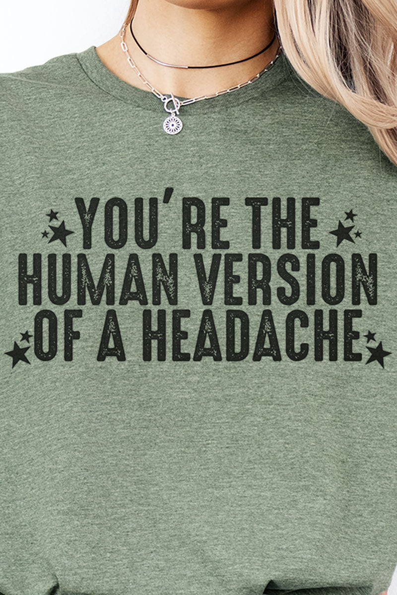 Human Version Of A Headache Softstyle Adult T-Shirt - Wholesale Accessory Market