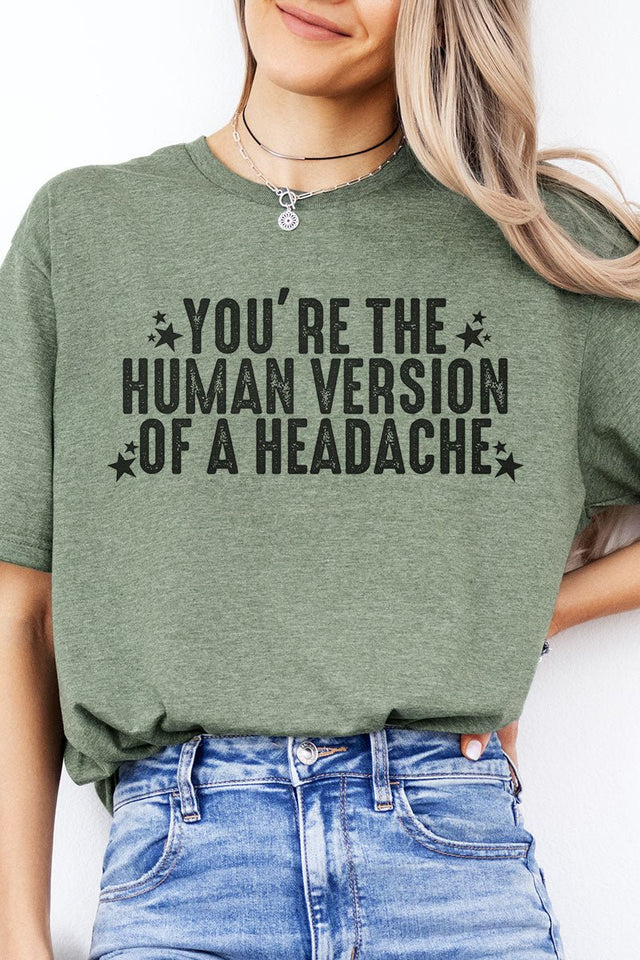 Human Version Of A Headache Softstyle Adult T-Shirt - Wholesale Accessory Market