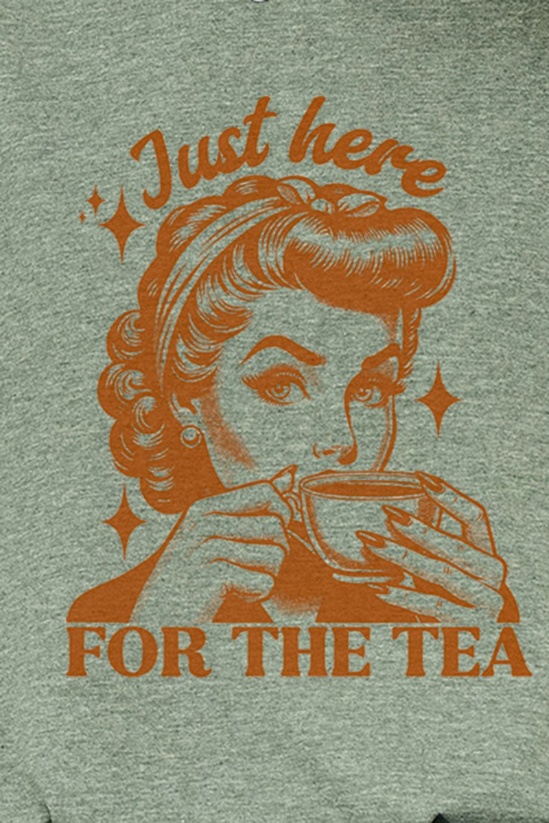 Just Here For The Tea Softstyle Adult T - Shirt - Wholesale Accessory Market