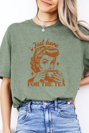 Just Here For The Tea Softstyle Adult T - Shirt - Wholesale Accessory Market