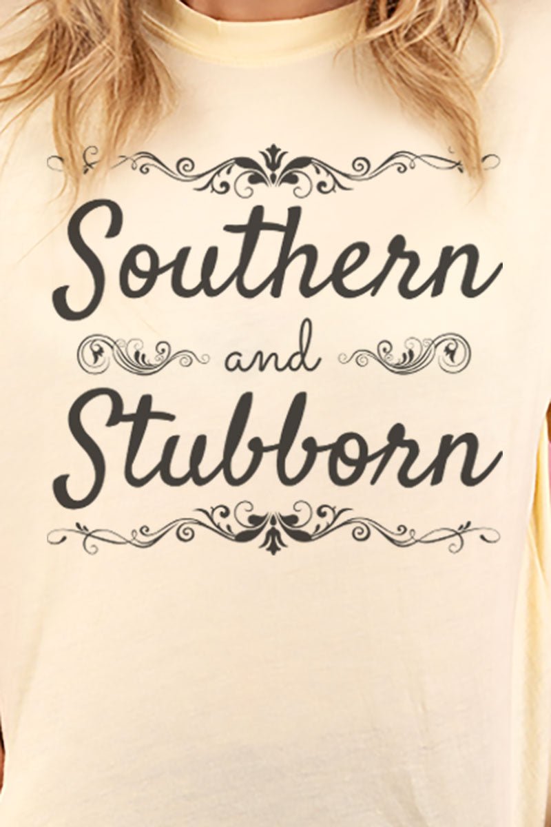 Southern And Stubborn Adult Soft-Tek Blend T-Shirt - Wholesale Accessory Market