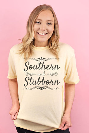 Southern And Stubborn Adult Soft-Tek Blend T-Shirt - Wholesale Accessory Market