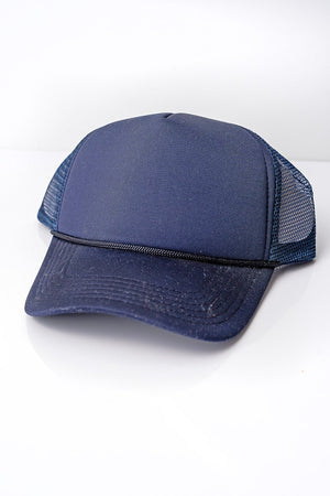 Valucap Navy Foam Mesh Back Trucker Cap - Wholesale Accessory Market