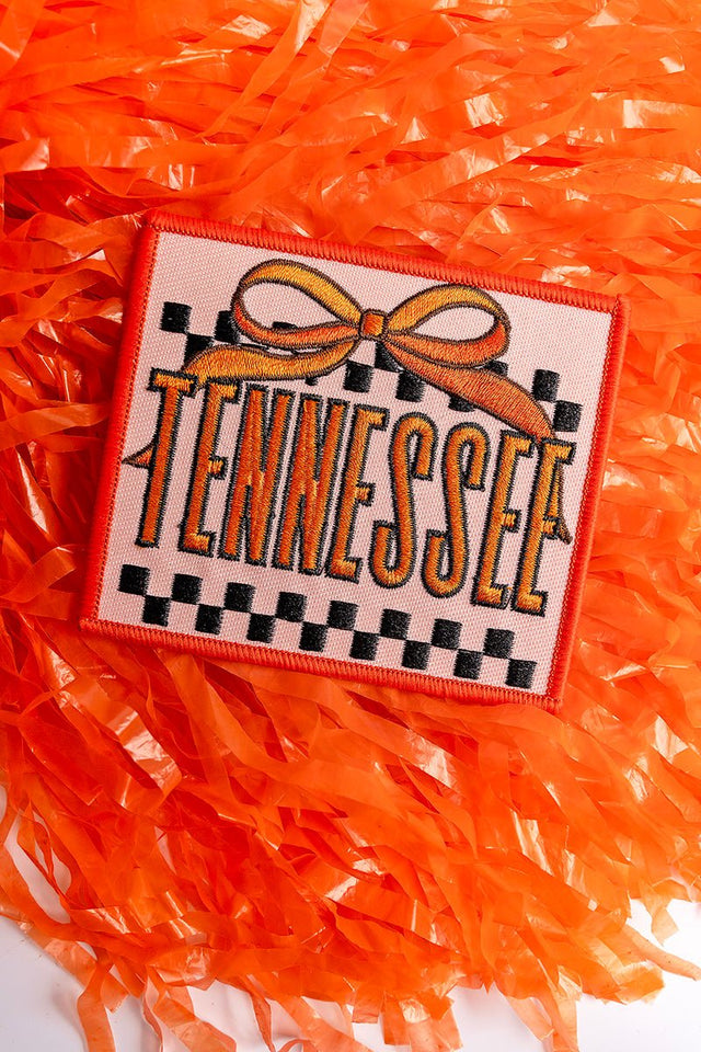 Bow Tennessee Check Embroidered Patch - Wholesale Accessory Market