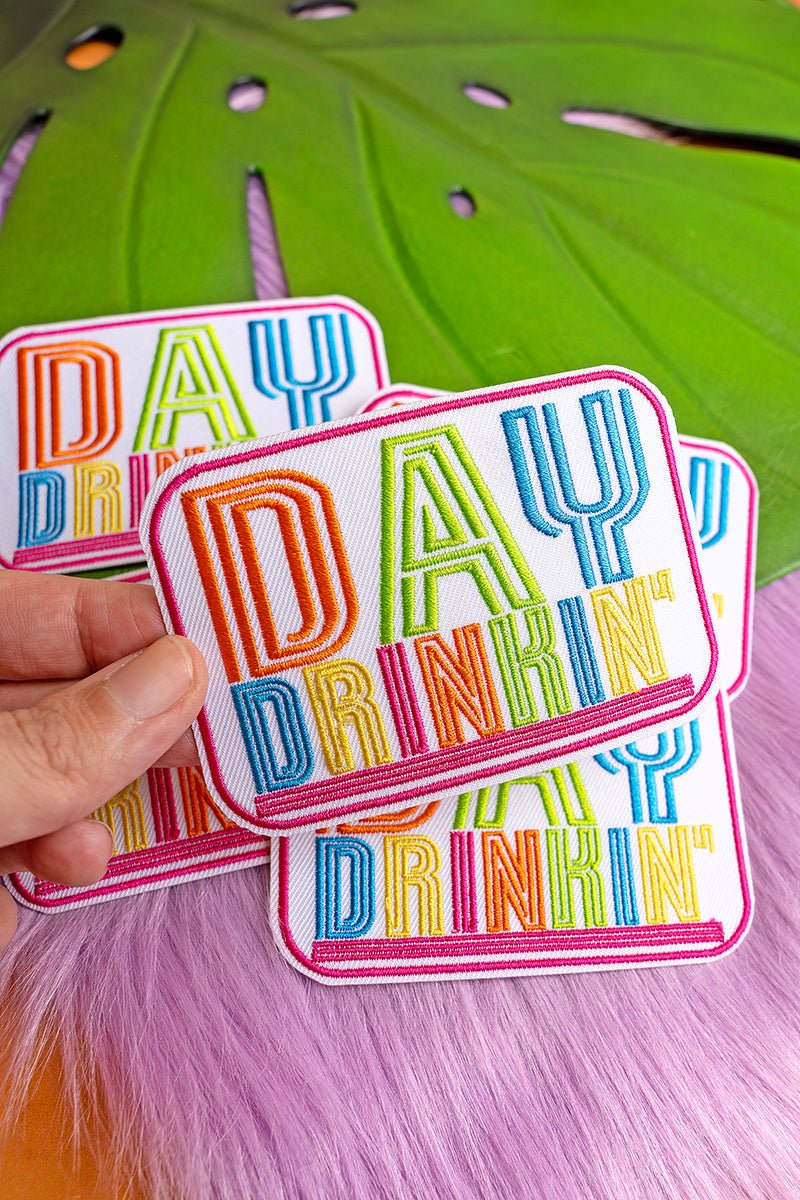 Day Drinkin' Embroidered Patch - Wholesale Accessory Market