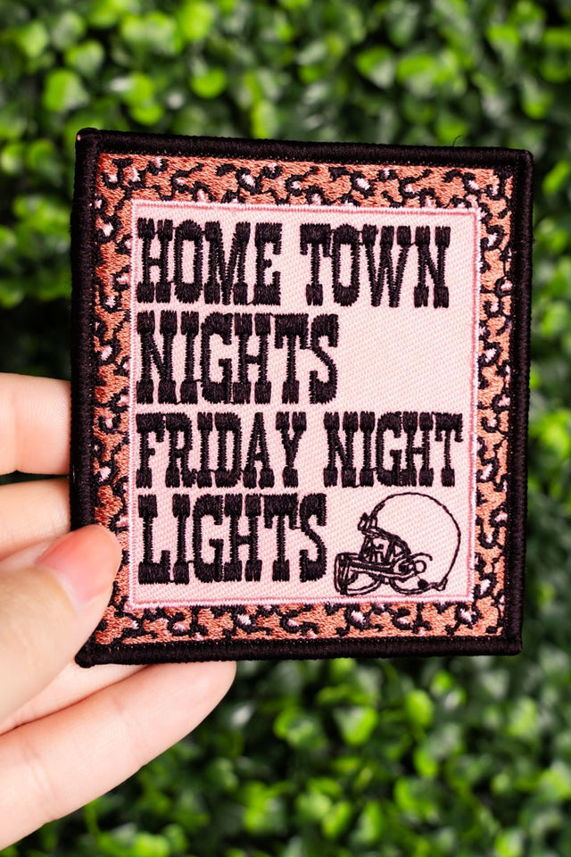 PREORDER! ETA 8/20 Home Town Nights Friday Night Lights Embroidered Patch **SHIPPING EXPECTED TO BEGIN ON DATE 8/20** - Wholesale Accessory Market