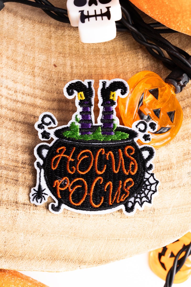 Hocus Pocus Cauldron Embroidered Patch - Wholesale Accessory Market