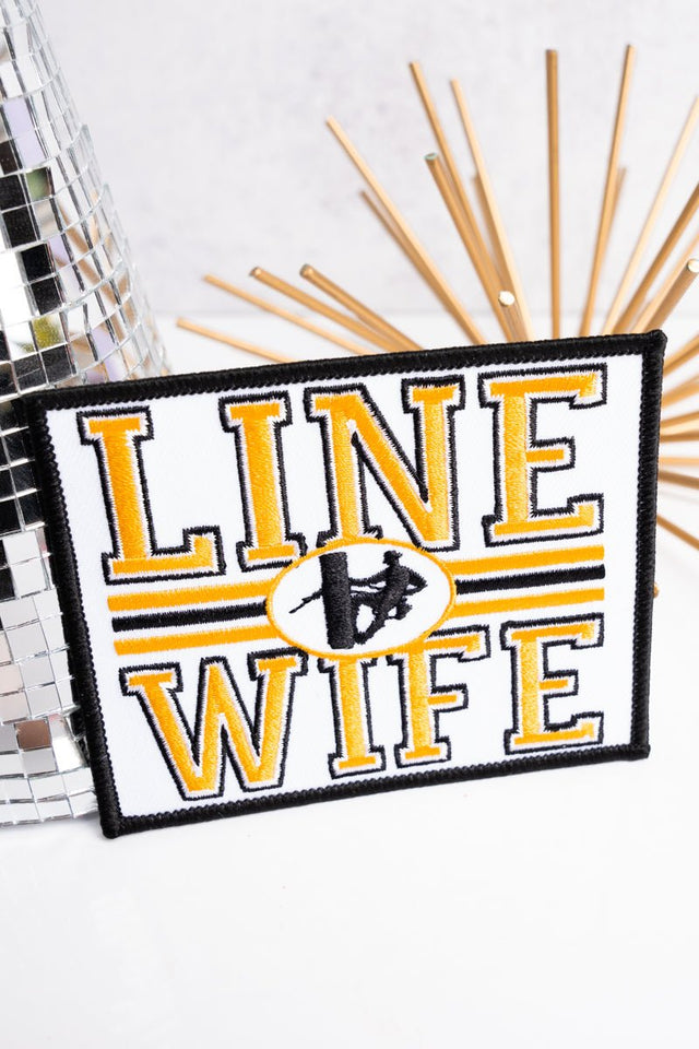 Line Wife Embroidered Patch - Wholesale Accessory Market