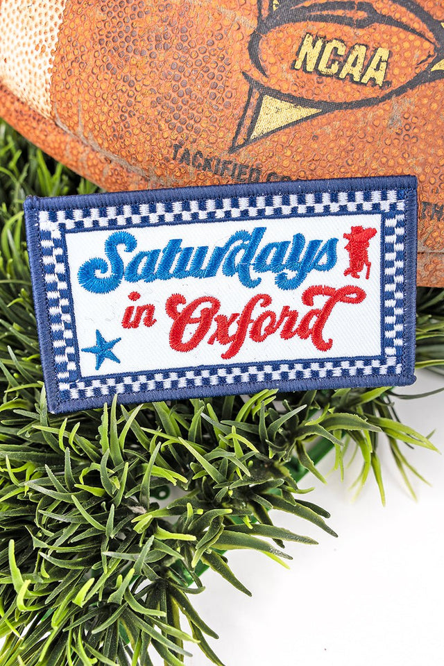 Saturdays in Oxford Embroidered Patch - Wholesale Accessory Market