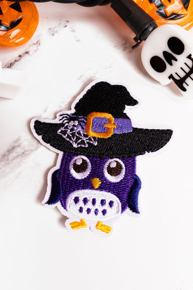 Owl - oween Witch Embroidered Patch - Wholesale Accessory Market