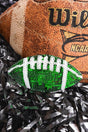 Green Football Sequin Patch - Wholesale Accessory Market