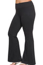 Zenana Plus Size Just Breathe Black Flare Butter Yoga Pants - Wholesale Accessory Market