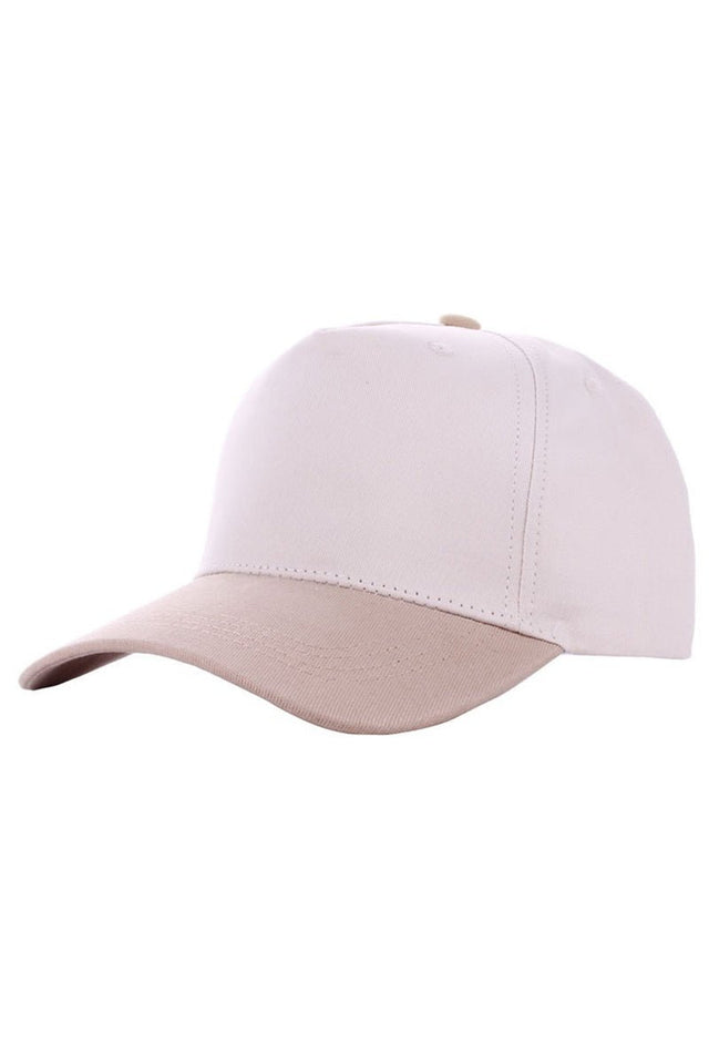 Zenana Ash Mocha Two - Tone Canvas Cap - Wholesale Accessory Market