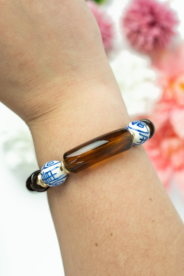 75% OFF! Joon Leopard Print Beaded Bracelet - Wholesale Accessory Market