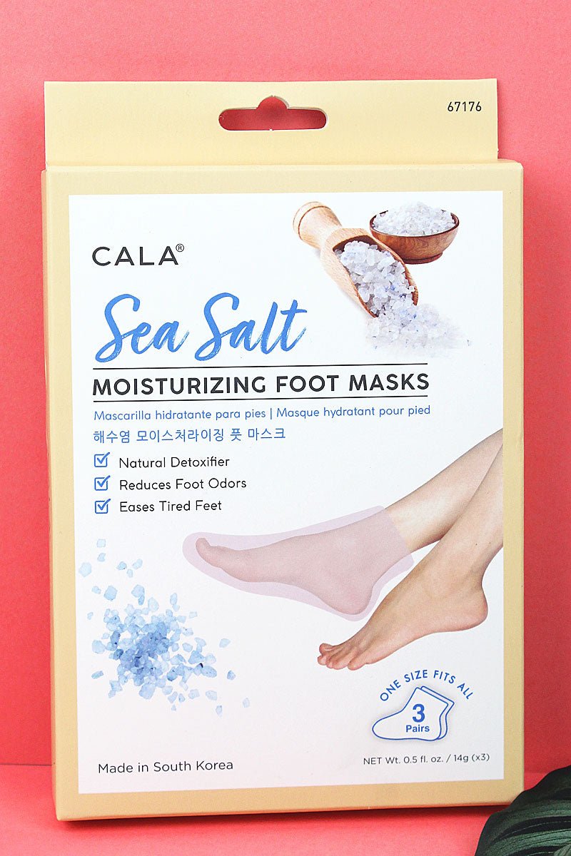 3 Pairs Sea Salt Moisturizing Foot Mask Socks - Wholesale Accessory Market