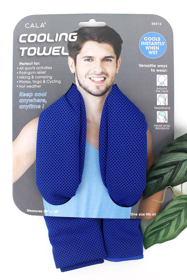 Cobalt Blue Cooling Towel - Wholesale Accessory Market