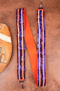 Orange and Purple Sequin and Seed Bead Bag Strap - Wholesale Accessory Market