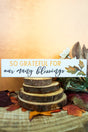 1.5 x 7.25 'So Grateful' Wood Tabletop Block - Wholesale Accessory Market