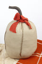 9 x 6 Happy Harvest Beige Fabric Pumpkin - Wholesale Accessory Market