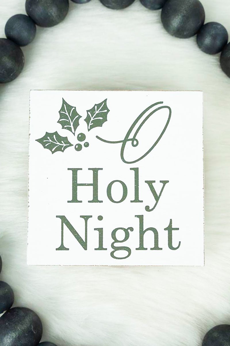 Nativity Oh Holy Night Block