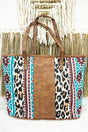 NGIL Wildcat Mesa and Brown Center Stripe Tote - Wholesale Accessory Market