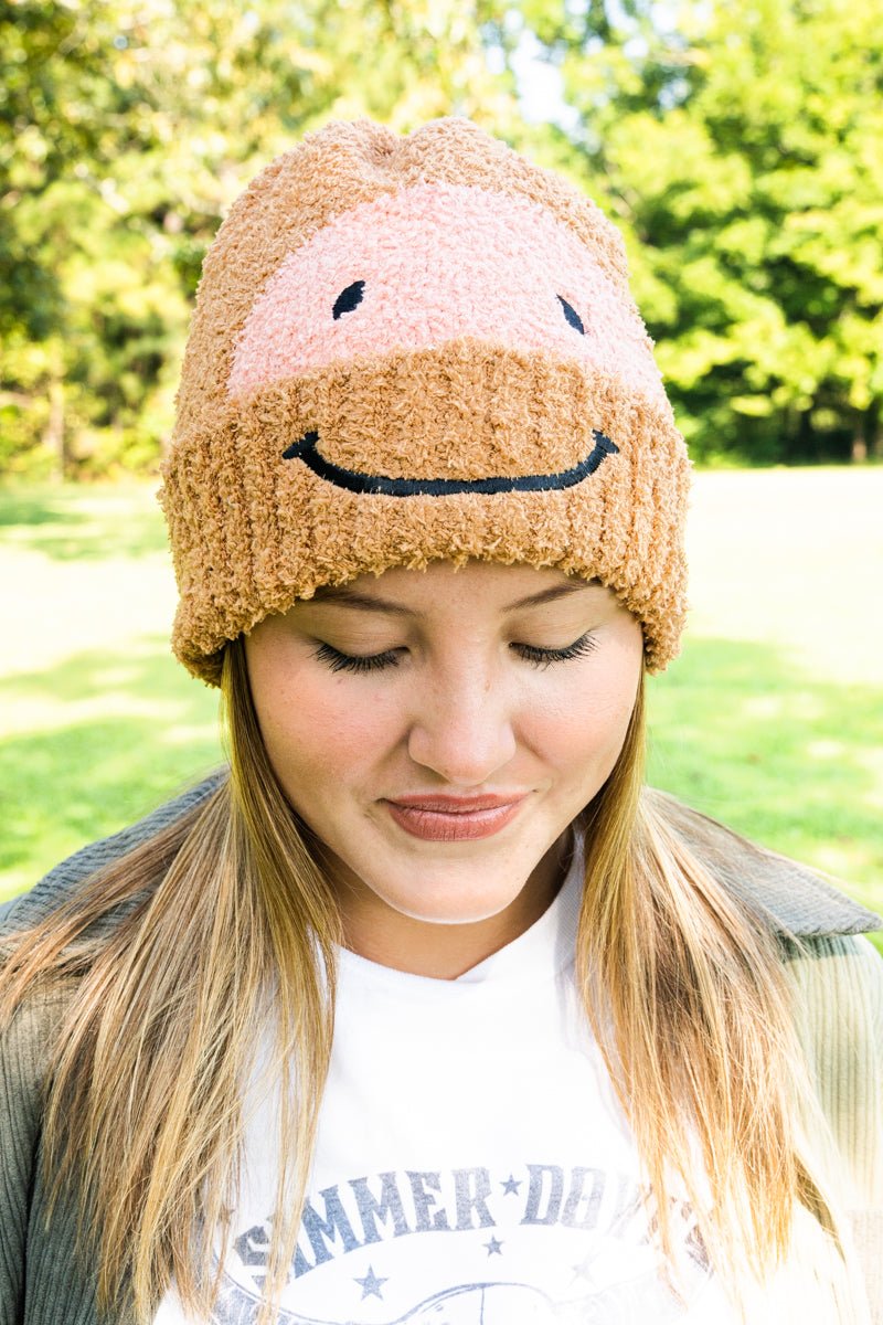 20% OFF! Cozy Cuddles Cassidy Smile Beanie - Wholesale Accessory Market