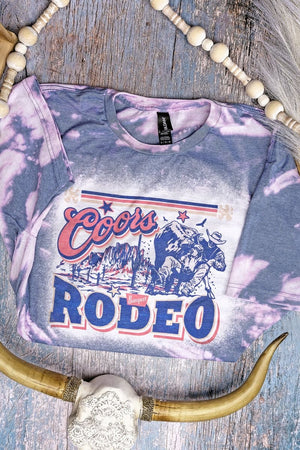 Bleached Bull Rider Coors Rodeo Softstyle Adult T-Shirt - Wholesale Accessory Market