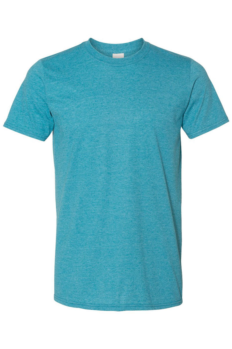 Bleached Rockin' Turquoise Softstyle Adult T-Shirt - Wholesale Accessory Market